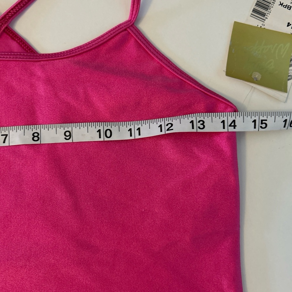 Body Wrappers Pink Dance Crop Top Girls 12-14 - Picture 6 of 6